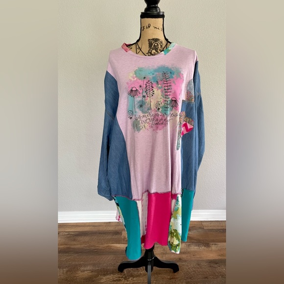 One of a kind hand made top/dress size 3-4x OFAK - Picture 1 of 10